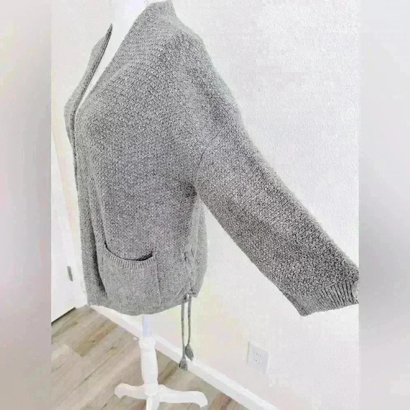 Madewell Side Lace -up Cardigan Size Medium - Picture 4 of 9